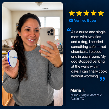 PestZero™ Ultrasonic Pest Repeller - Banish 14+ Pests for Good